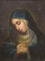 A painting of a person praying

AI-generated content may be incorrect.